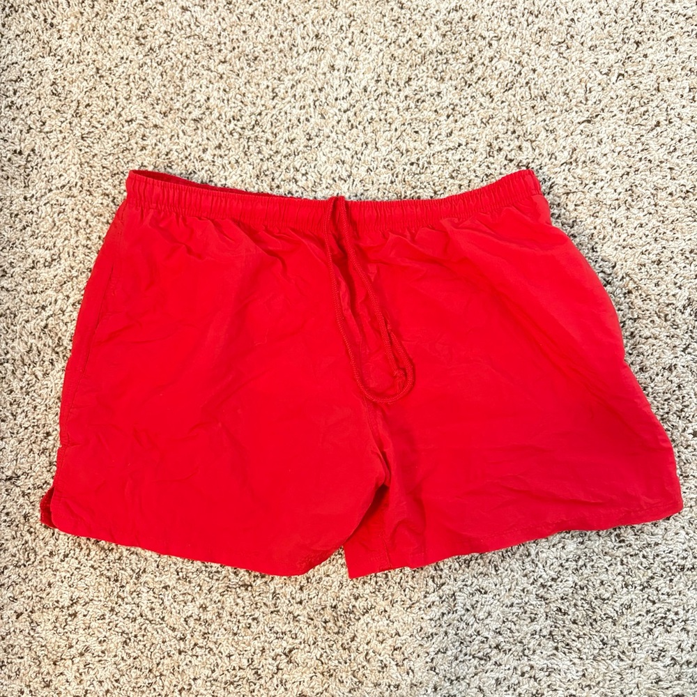 Vintage St John’s Bay Red Swim Trunks, Mens XL